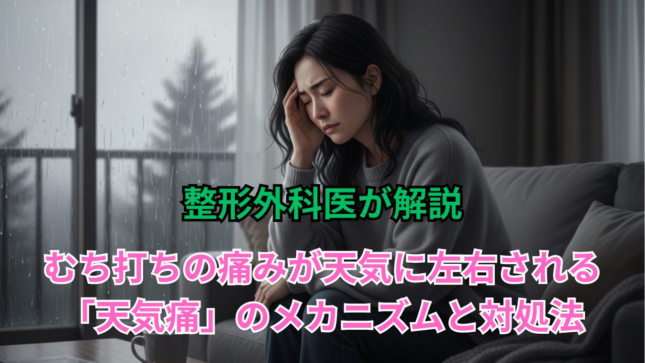 整形外科医が解説:むち打ちの痛みが天候に左右される「天気痛」のメカニズムと対処法