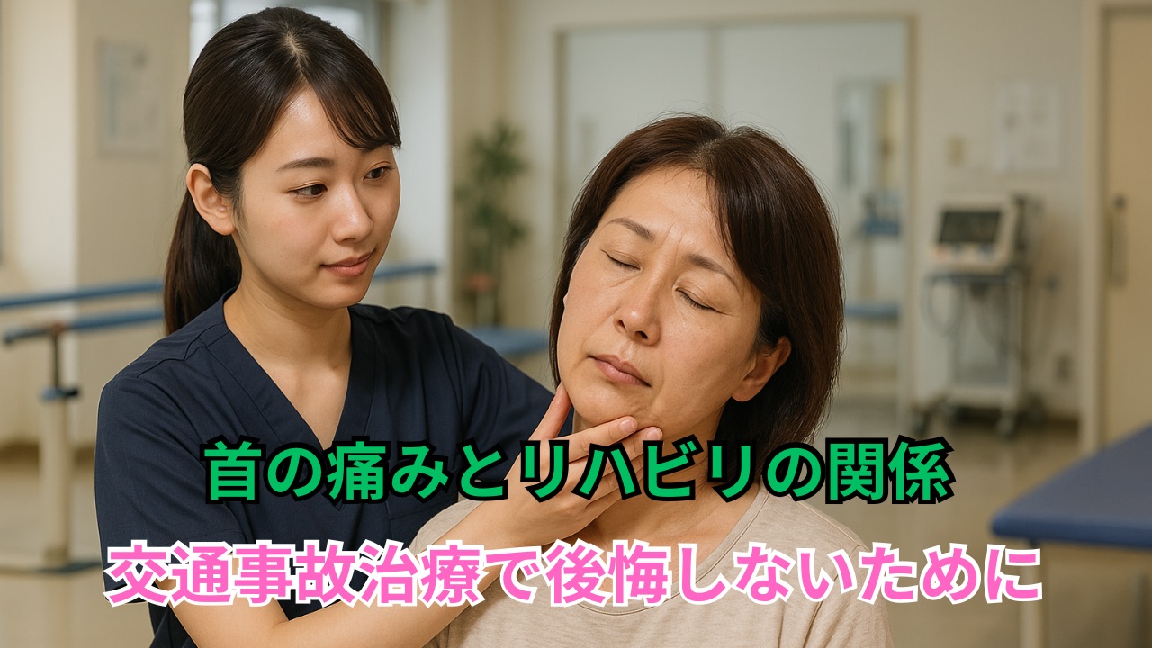 首の痛みとリハビリの関係　交通事故治療で後悔しないために