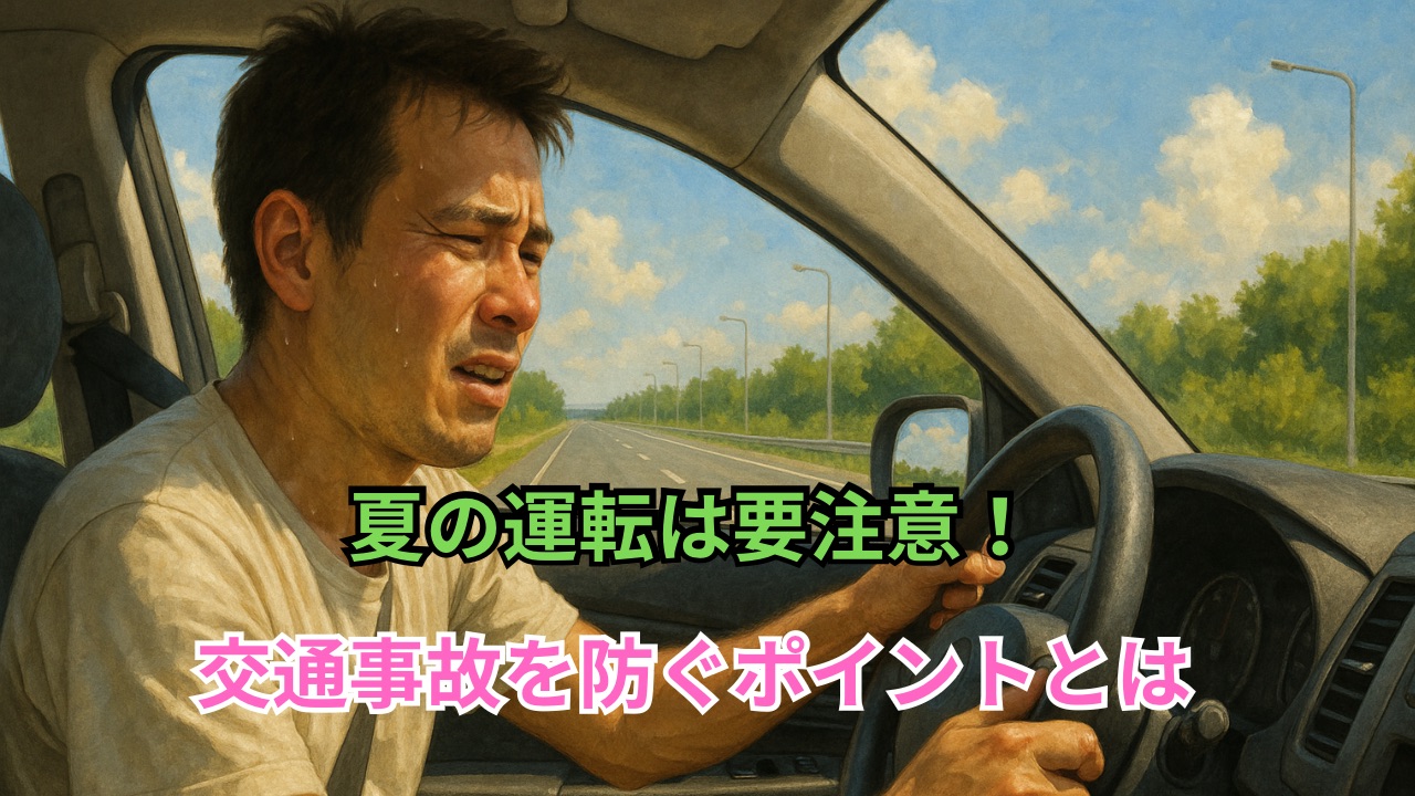 夏の運転は要注意!交通事故を防ぐポイントとは?