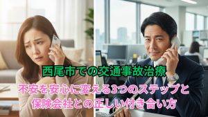 西尾市での交通事故治療：不安を安心に変える３つのステップと保険会社との正しい付き合い