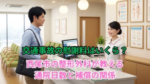 交通事故の慰謝料はいくら？西尾市の整形外科が教える通院日数と補償の関係